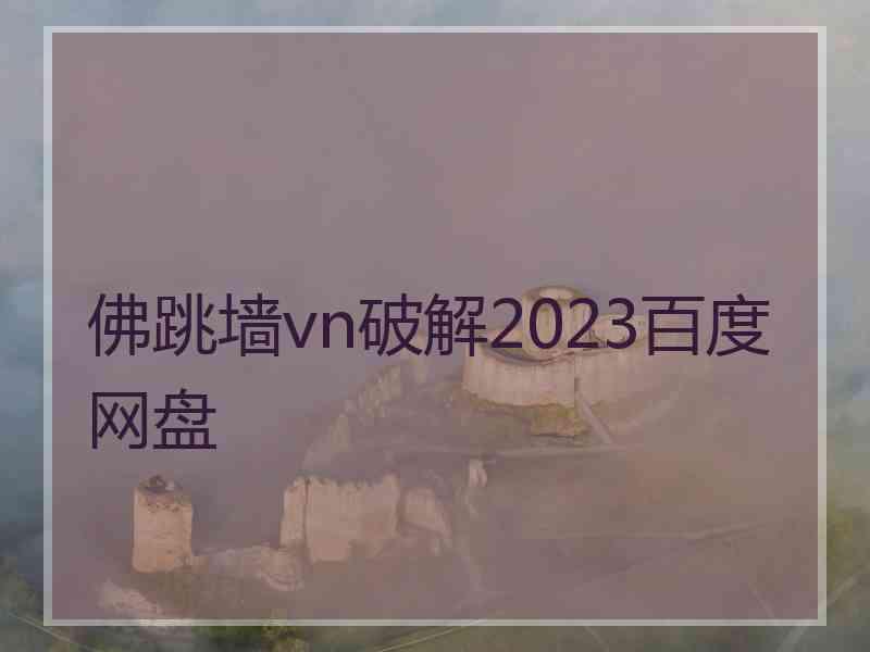 佛跳墙vn破解2023百度网盘