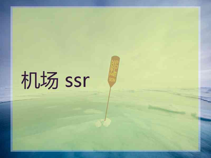 机场 ssr