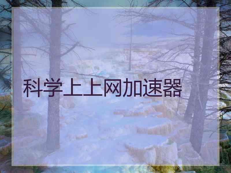 科学上上网加速器