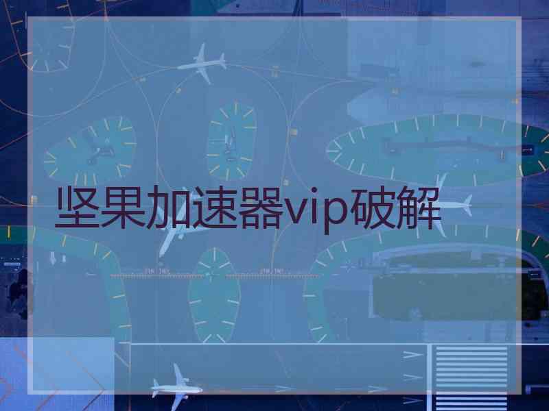 坚果加速器vip破解