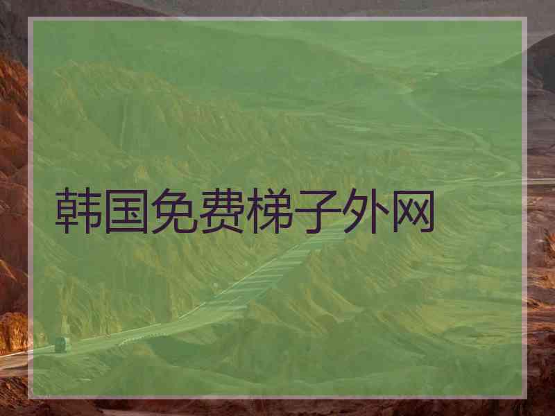 韩国免费梯子外网