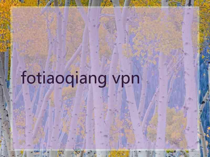 fotiaoqiang vpn