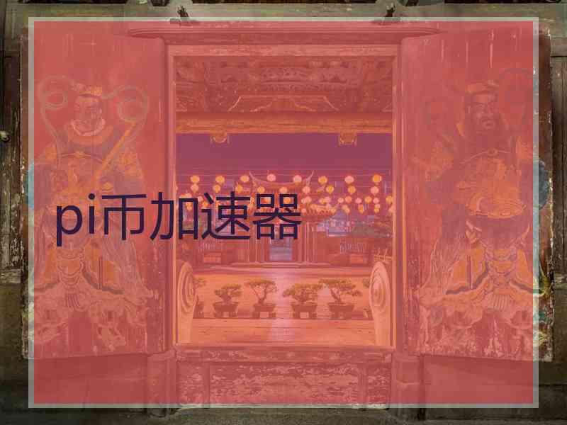 pi币加速器