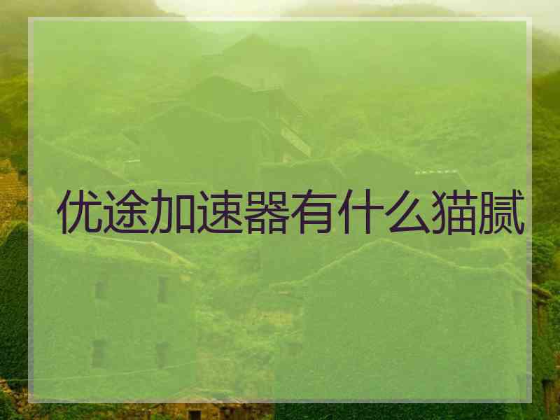 优途加速器有什么猫腻