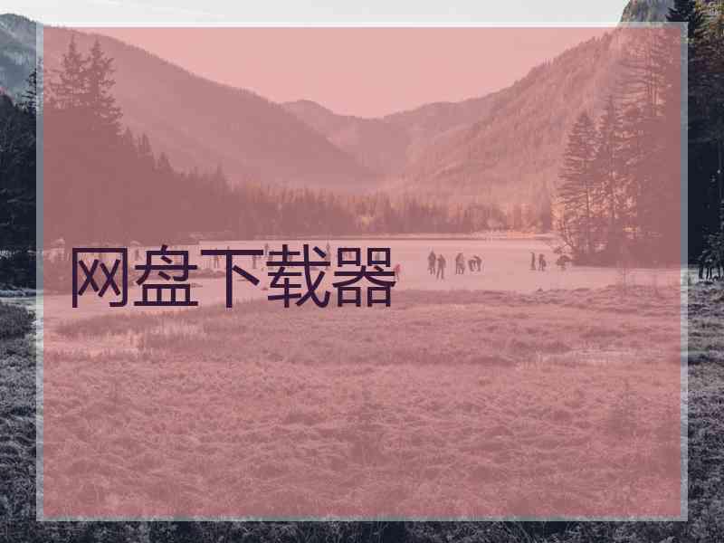 网盘下载器