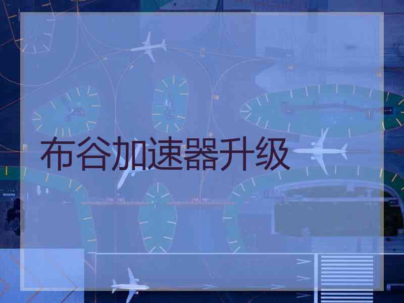 布谷加速器升级