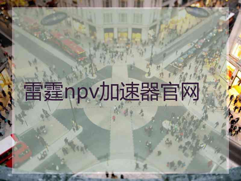 雷霆npv加速器官网