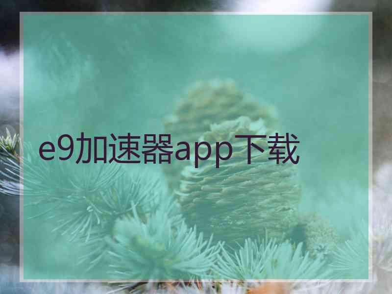 e9加速器app下载
