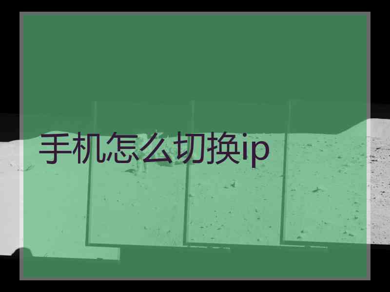 手机怎么切换ip
