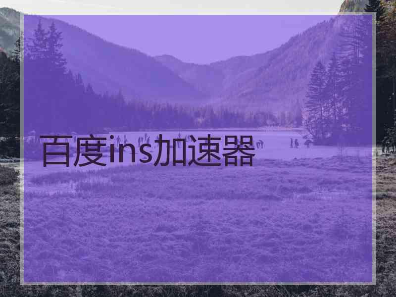 百度ins加速器