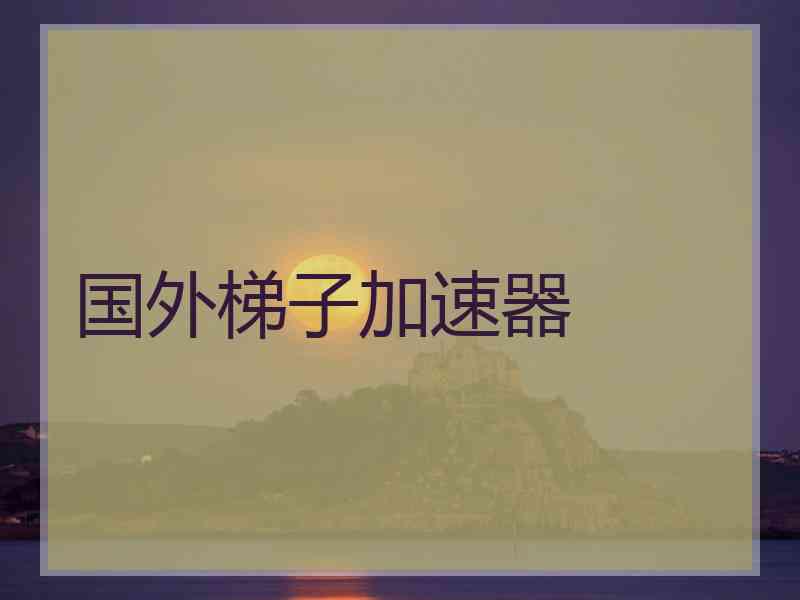 国外梯子加速器